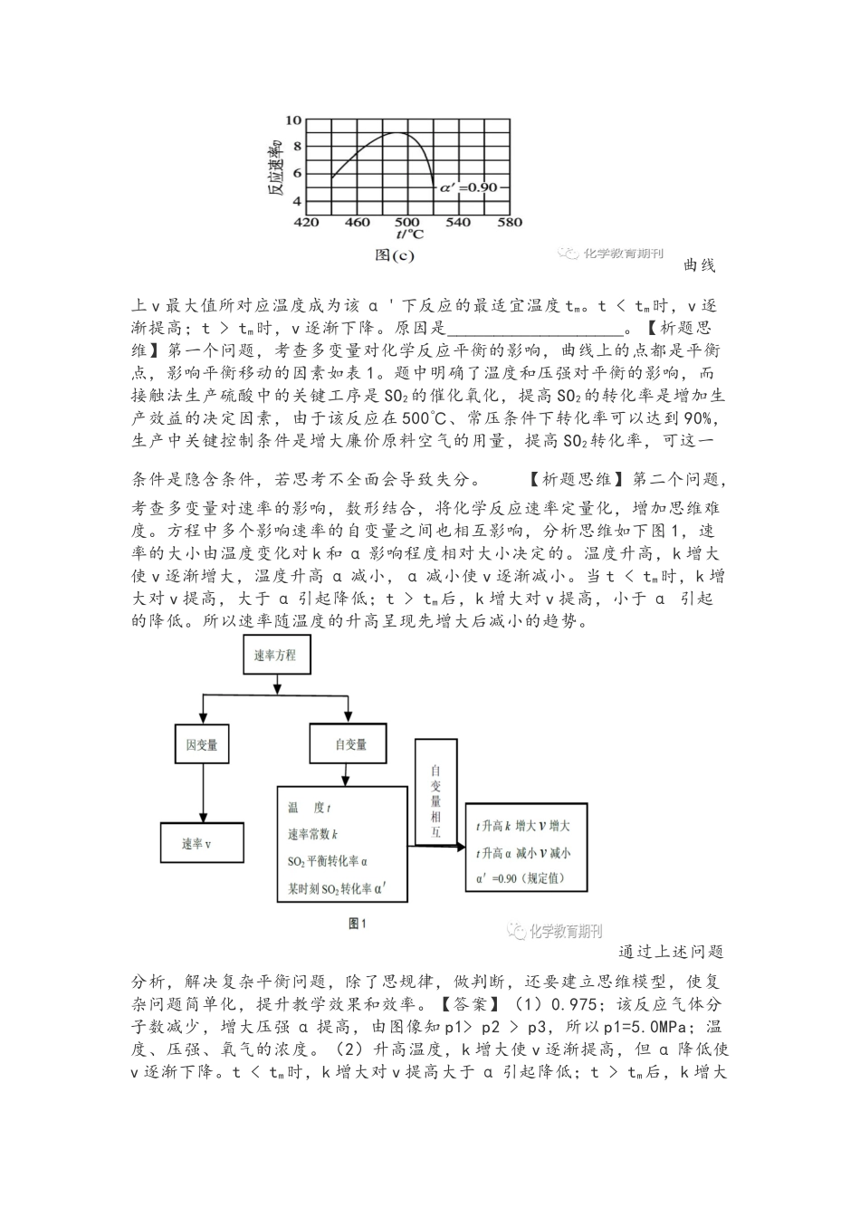 基于核心素养下的多变量对化学反应速率和平衡影响的模型建构.docx_第2页