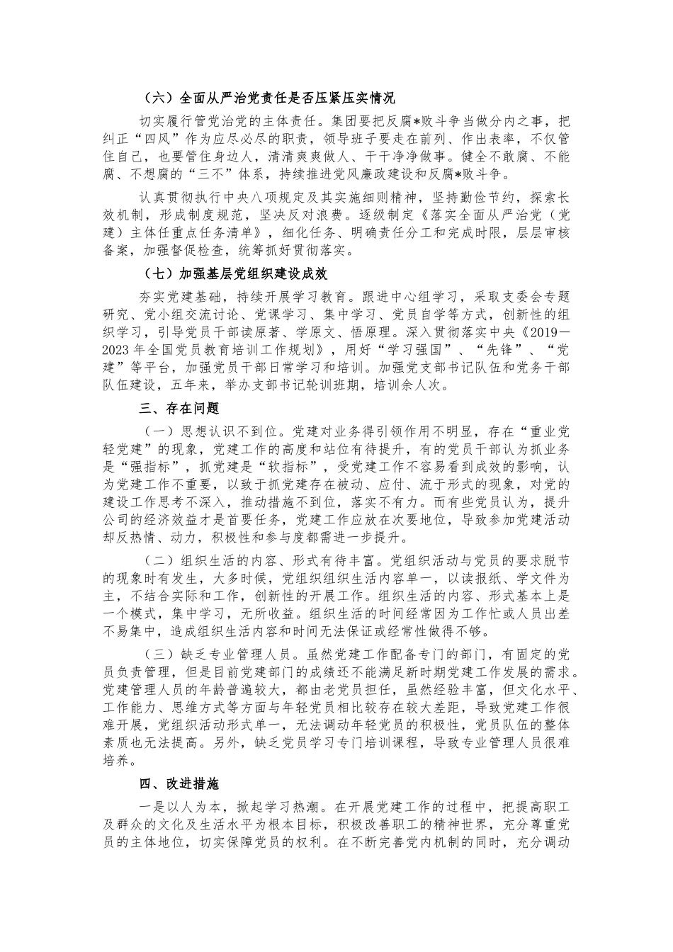 企业党建会精神贯彻落实回头看汇报.docx_第3页