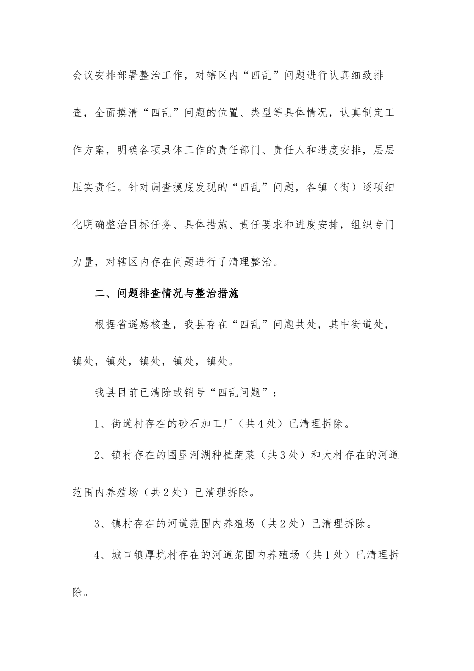 2021年度关于“清四乱”专项行动工作情况汇报材料.docx_第3页