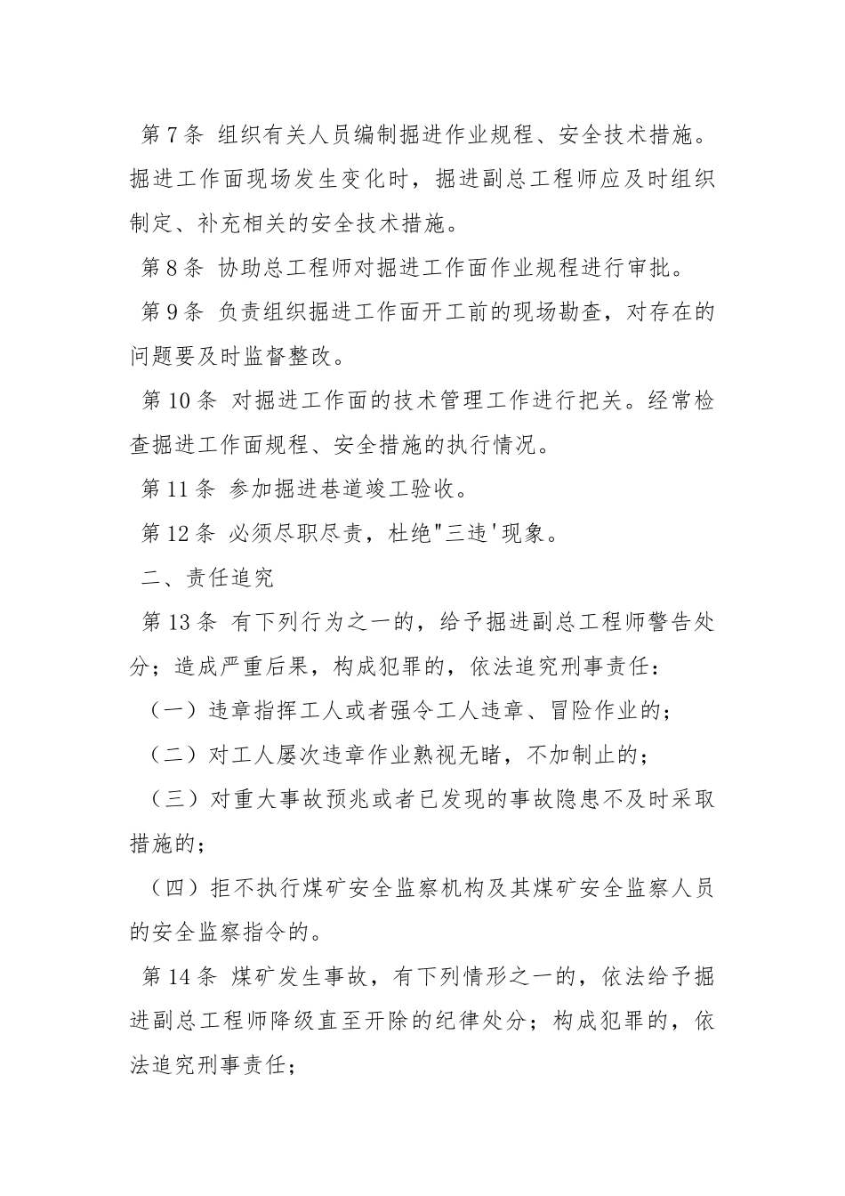掘进副总工程师安全生产责任制.docx_第2页