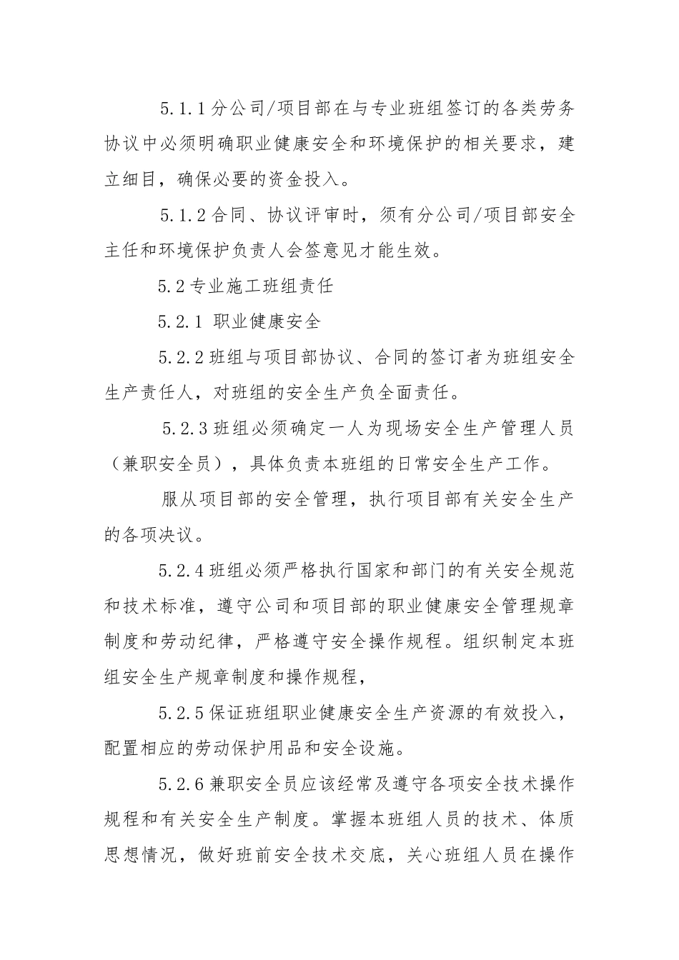 专业班组职业健康安全、环保管理细则.docx_第2页