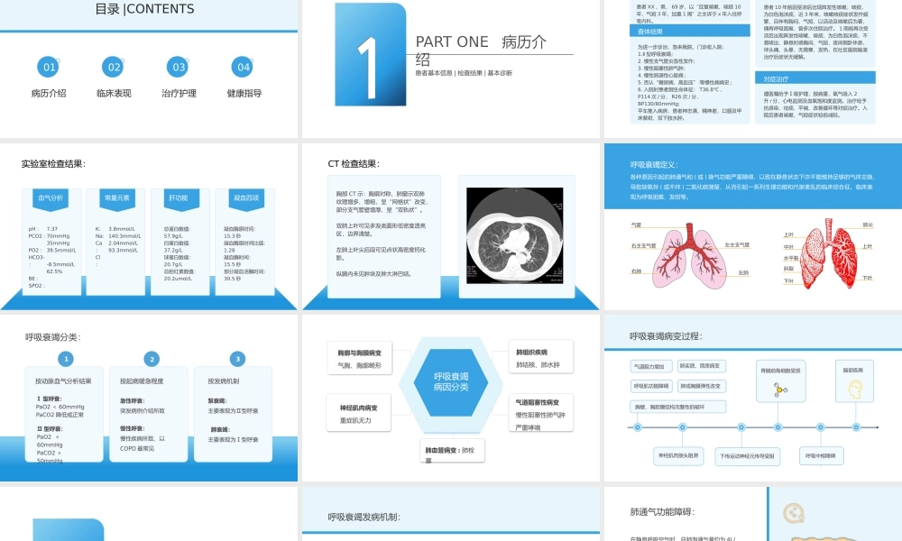 呼吸衰竭护理查房及案例分析PPT课件（带内容）.pptx