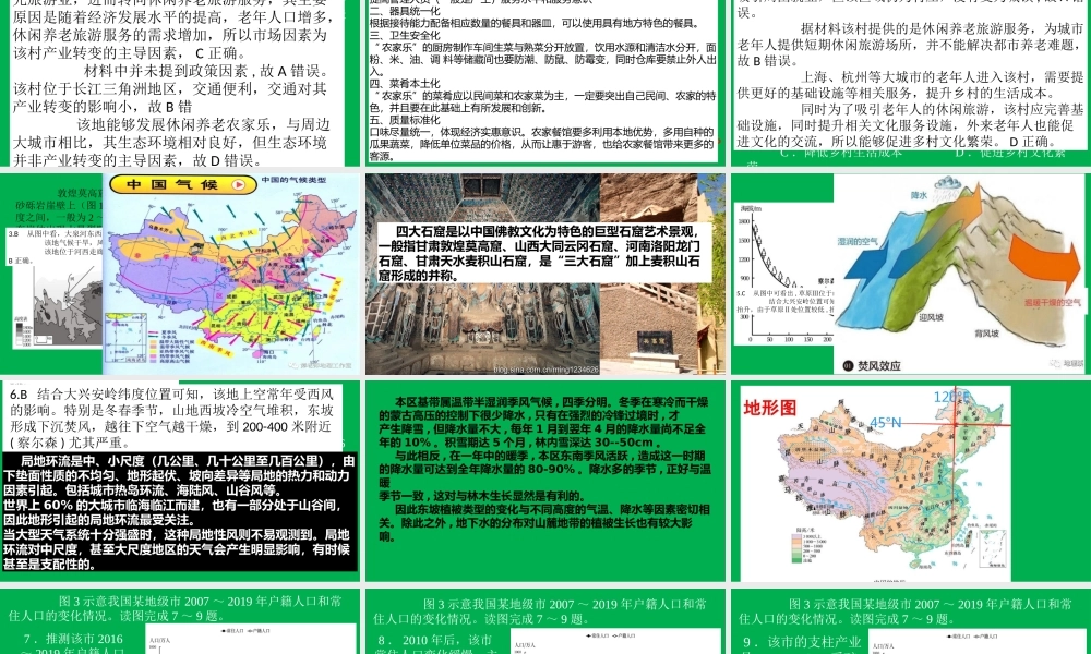 2021年山东省高考（学业水平等级考试）地理试题评析.pptx