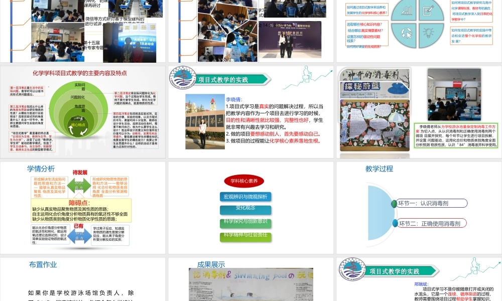 核心素养下的高中化学项目式教学.pptx