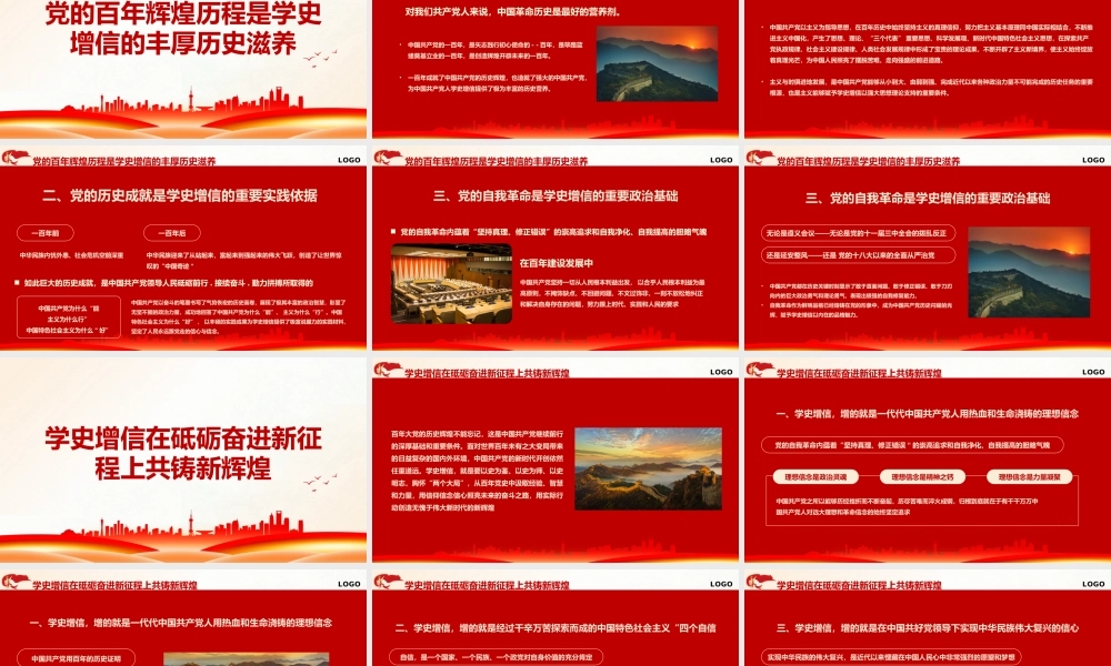 党史学习教育专题党课——学史增信奋进新时代PPT课件（带内容）.pptx