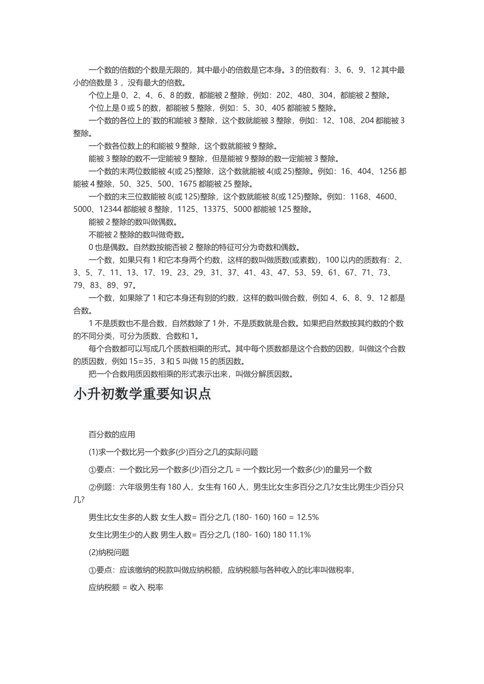 小升初的数学知识点考点总结归纳.docx_第2页