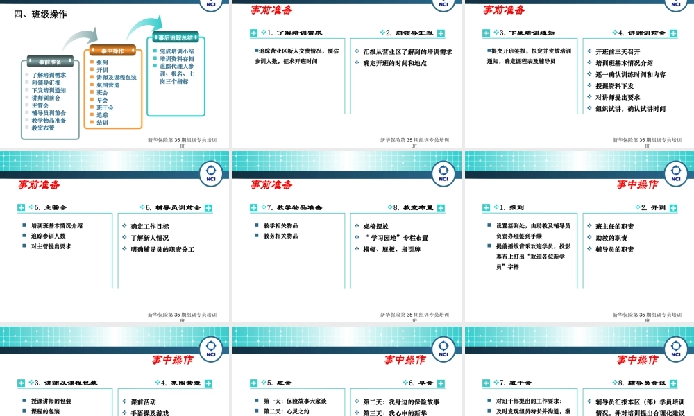 最新保险专员岗前培训操作手册课件PPT.pptx