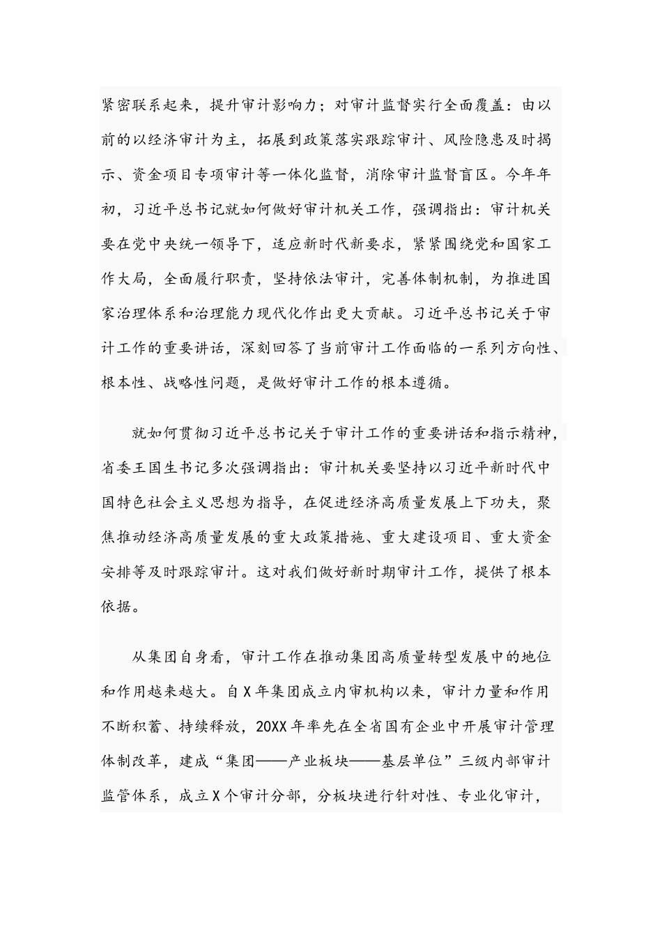 领导在2021年集团审计业务培训班上的讲话文稿.docx_第2页