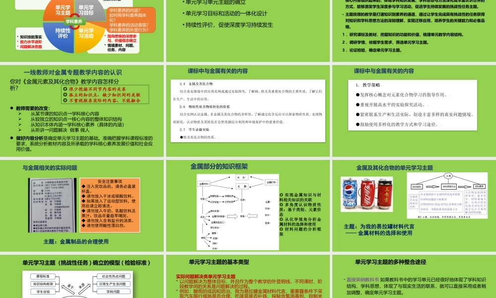 高中化学的深度学习教学改进实践.pptx