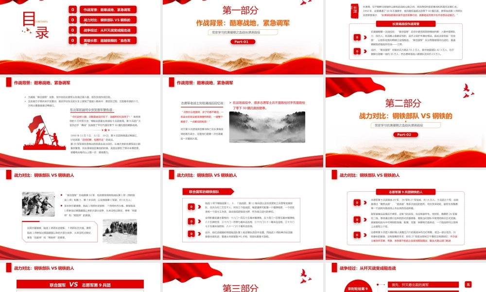 学习抗美援朝战争第二次战役的收官之战——冰雪长津湖历史介绍PPT培训课件（带内容）.pptx
