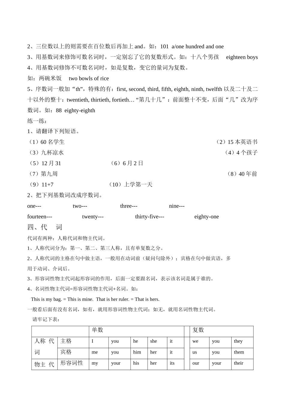 精编小升初英语核心语法知识点考点总结汇编总复习.doc_第3页