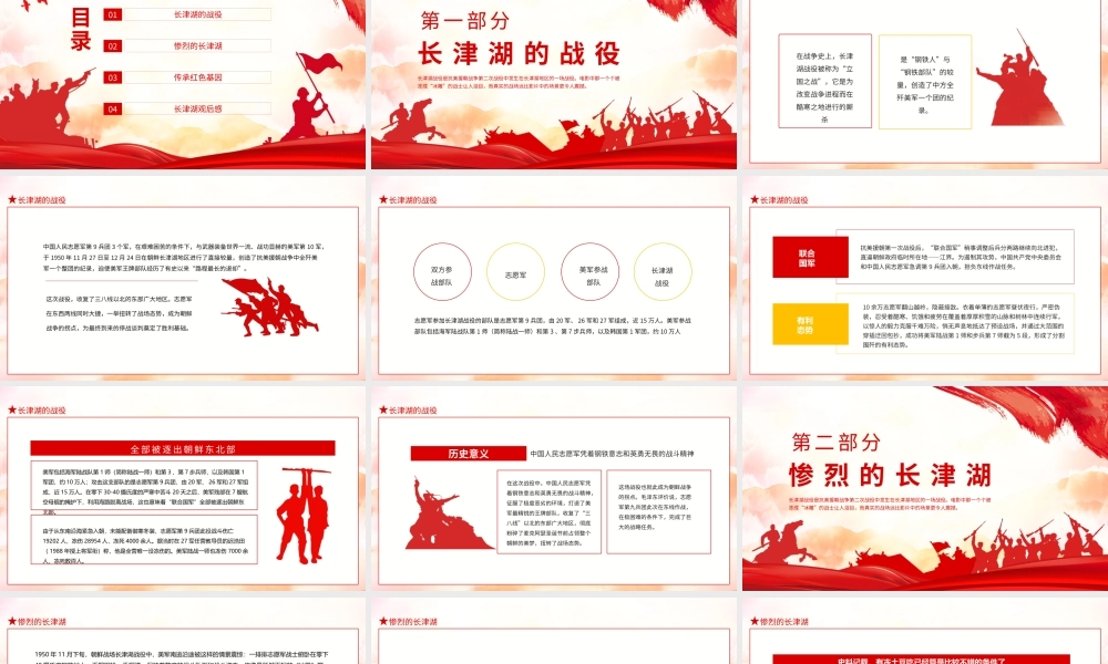 铭记伟大胜利捍卫和平正义长津湖战役PPT.pptx