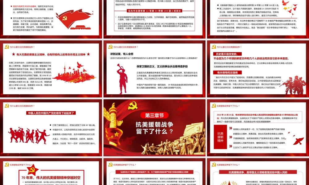 在新时代继承和弘扬伟大抗美援朝精神为实现中华民族伟大复兴而奋斗PPT.pptx