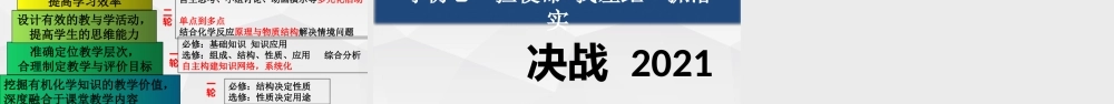 2022年高考化学复习《有机化学基础试题分析》.pptx