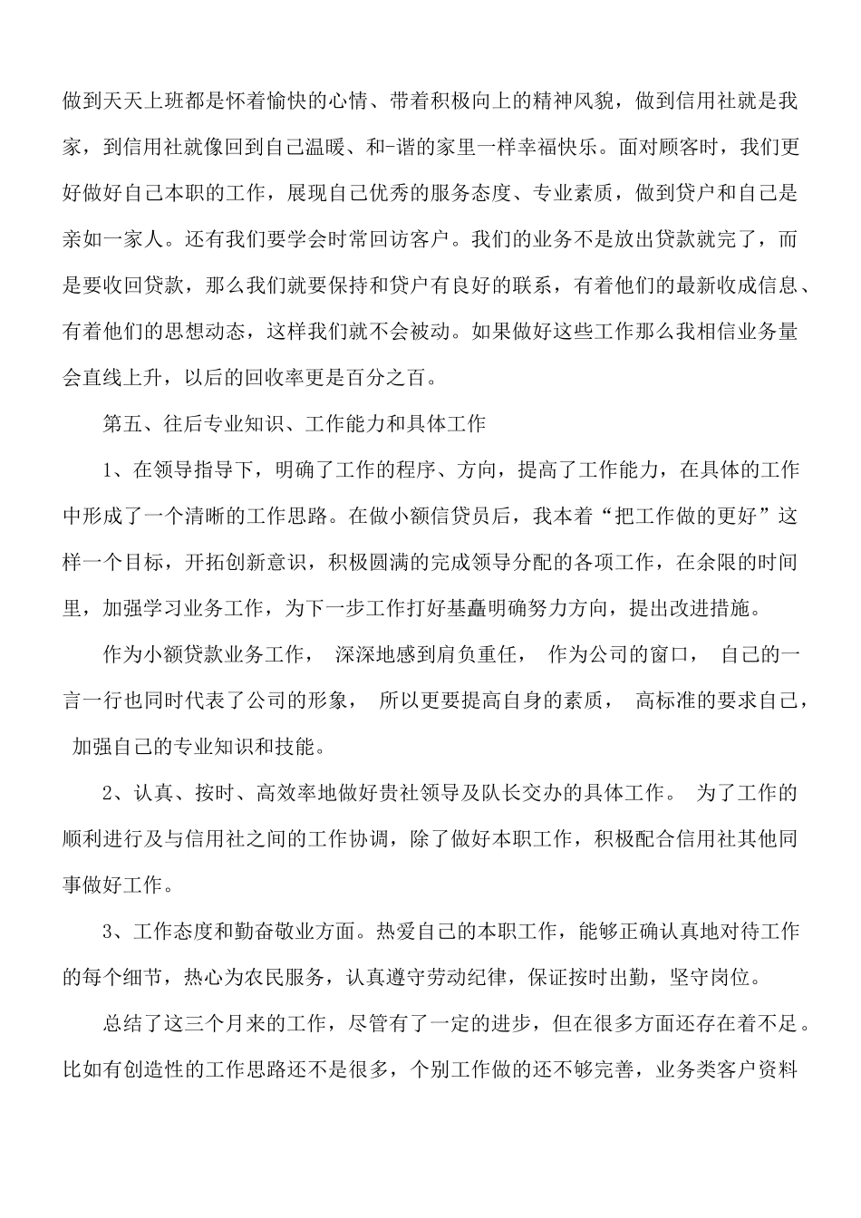 信贷员个人工作述职报告范文5篇.docx_第3页
