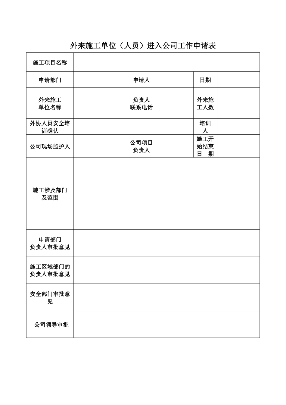 外来施工单位（人员）进入公司工作审批流程.docx_第2页