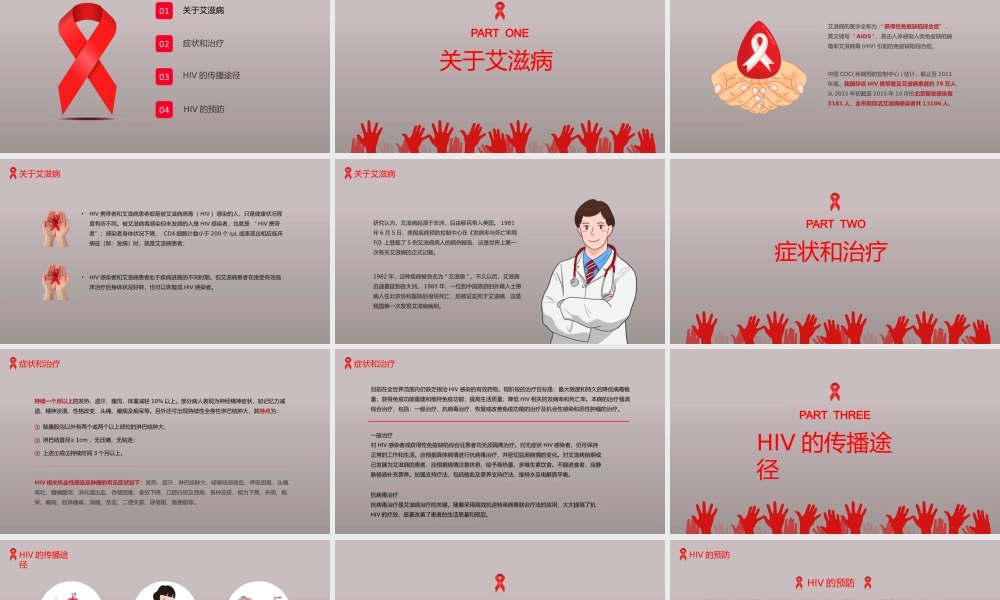 世界艾滋病日关注艾滋病正视对待艾滋病患者PPT课件（带内容）.pptx