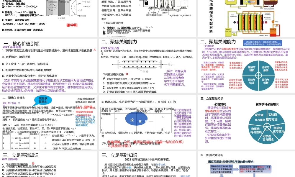 2021年高考化学试题评析及素养导向下2022届高三复习备考建议讲座.pptx