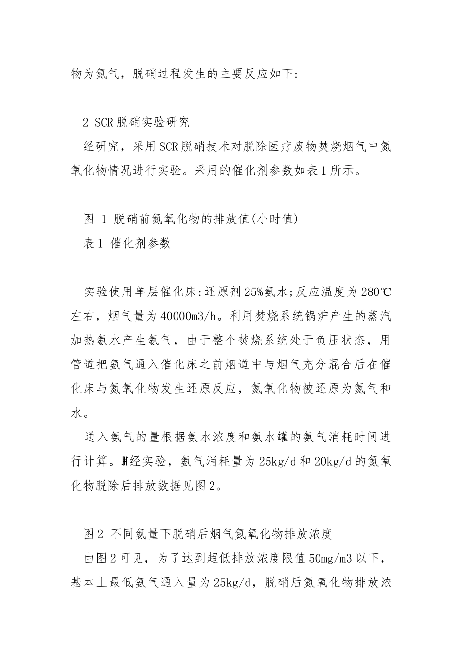 SCR在医疗废物焚烧烟气治理中的研究.docx_第3页