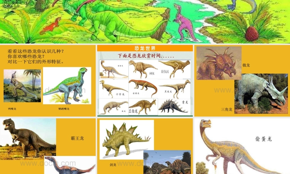大班艺术《陶艺：恐龙王国》微课件.ppt