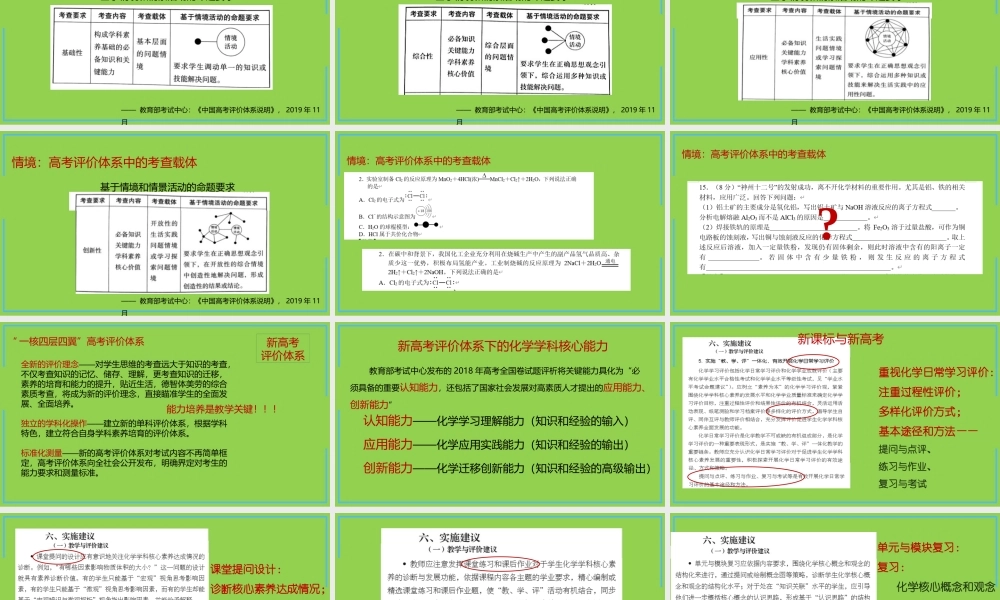 基于建构必备知识和关键能力的2022年高考化学复习策略讲座.pptx