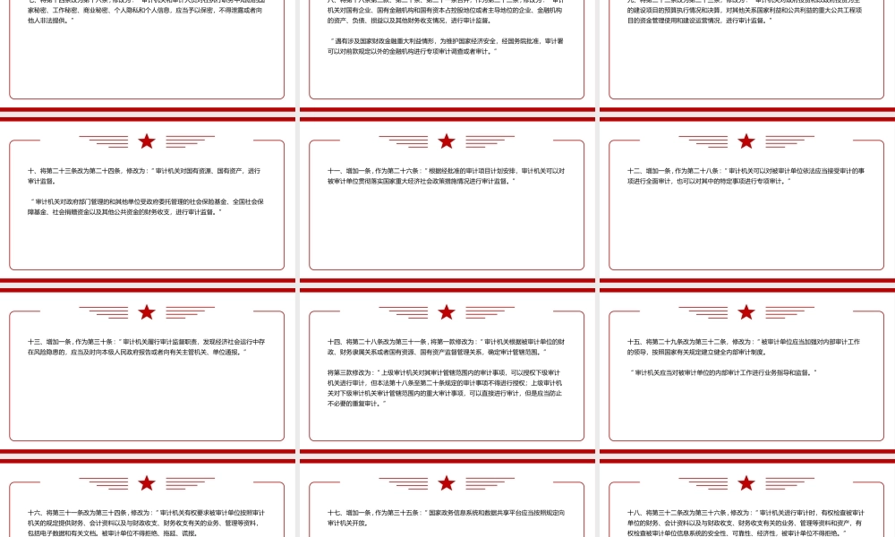 2021最新《中华人民共和国审计法（2021修订）》修订内容解读PPT课件（带内容）.pptx