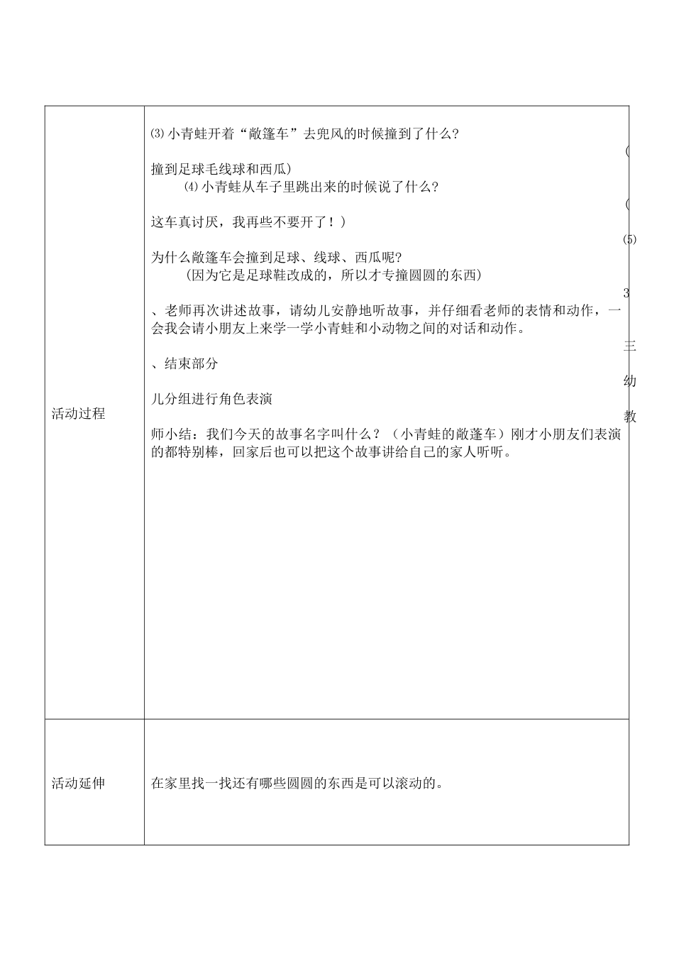 中班语言《小青蛙的敞蓬车》微教案.docx_第2页