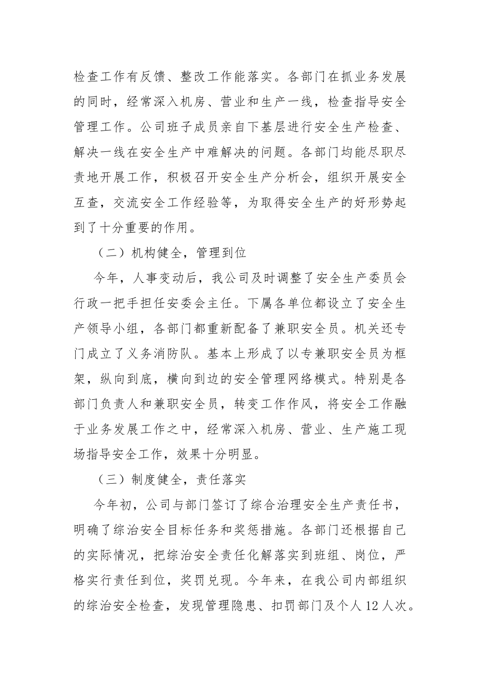 安全生产、安全保卫工作总结.docx_第2页