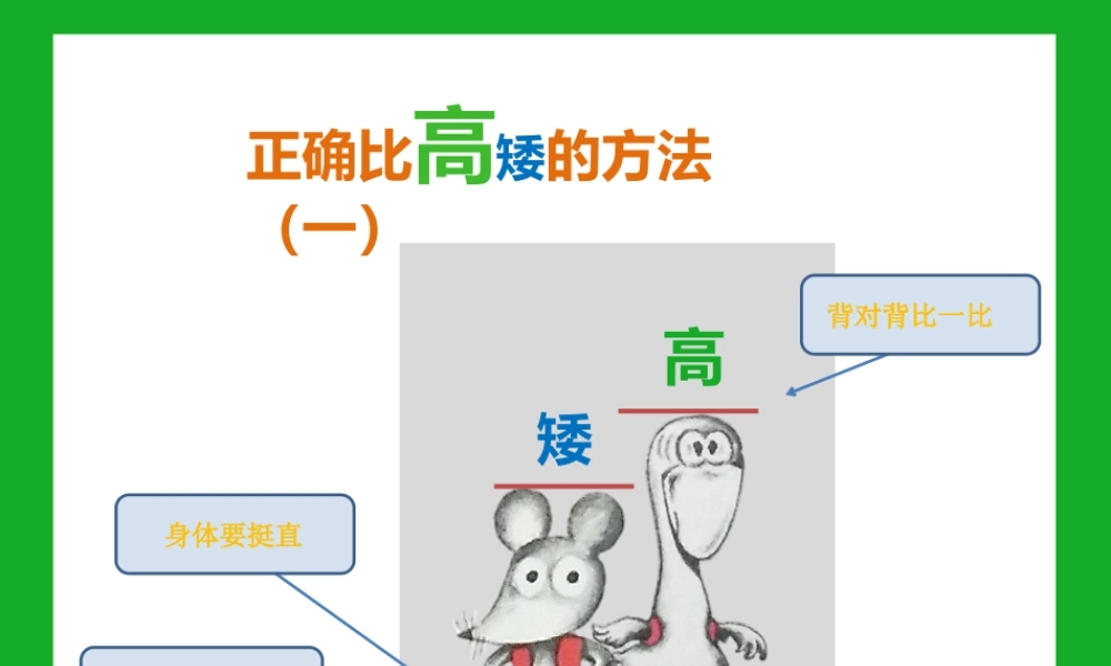 小班科学《鼠小弟比高矮》微课件.pptx