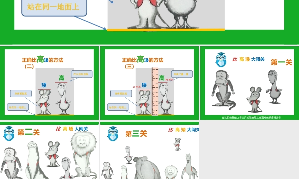 小班科学《鼠小弟比高矮》微课件.pptx