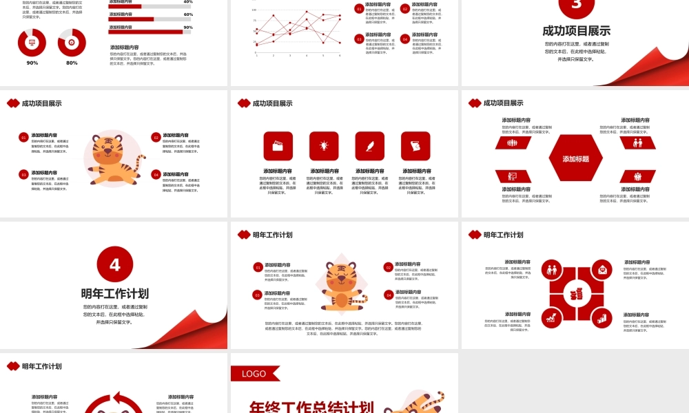 虎年年终工作总结计划汇报PPT模板.pptx