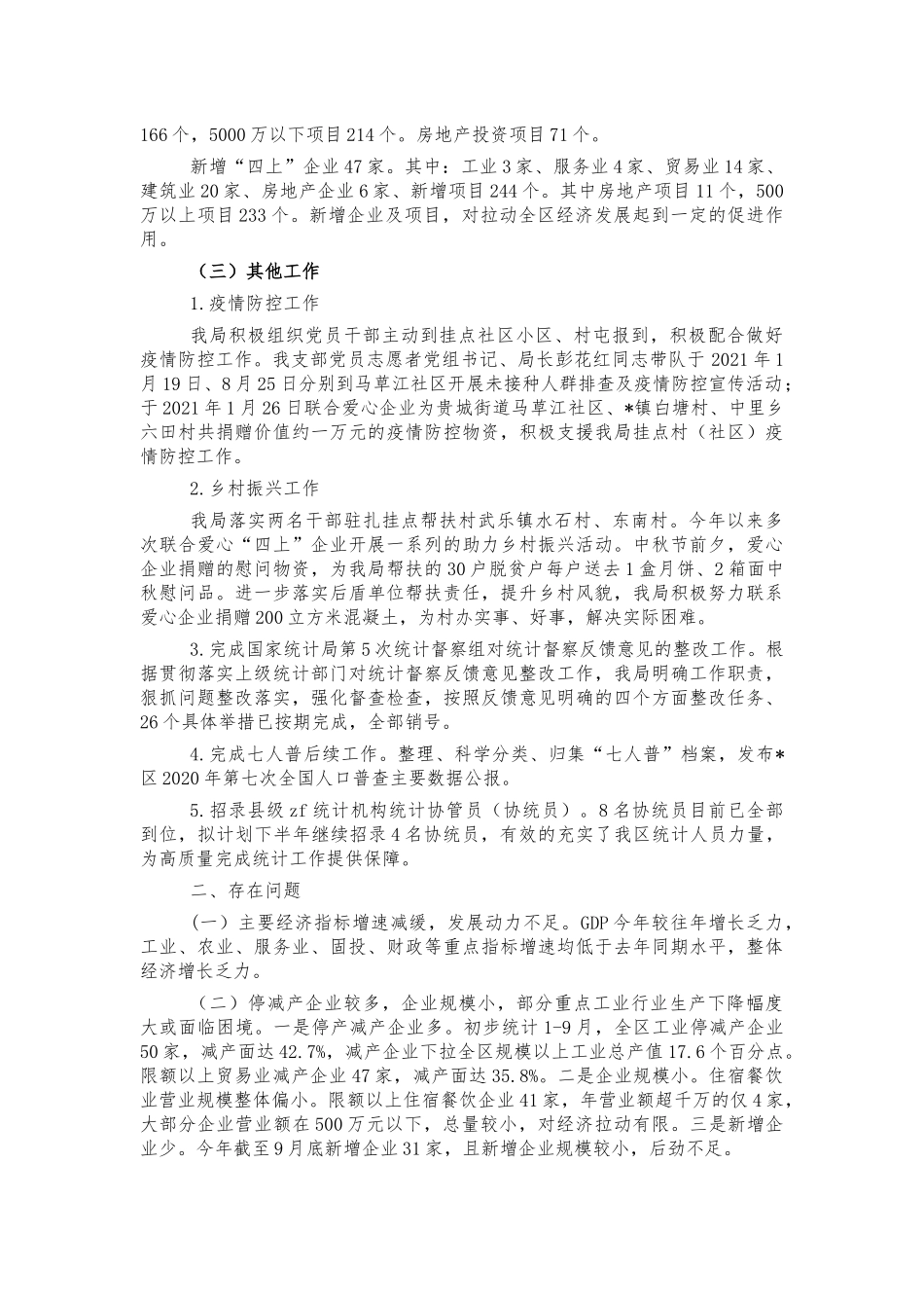 统计2021年工作汇报总结.docx_第2页