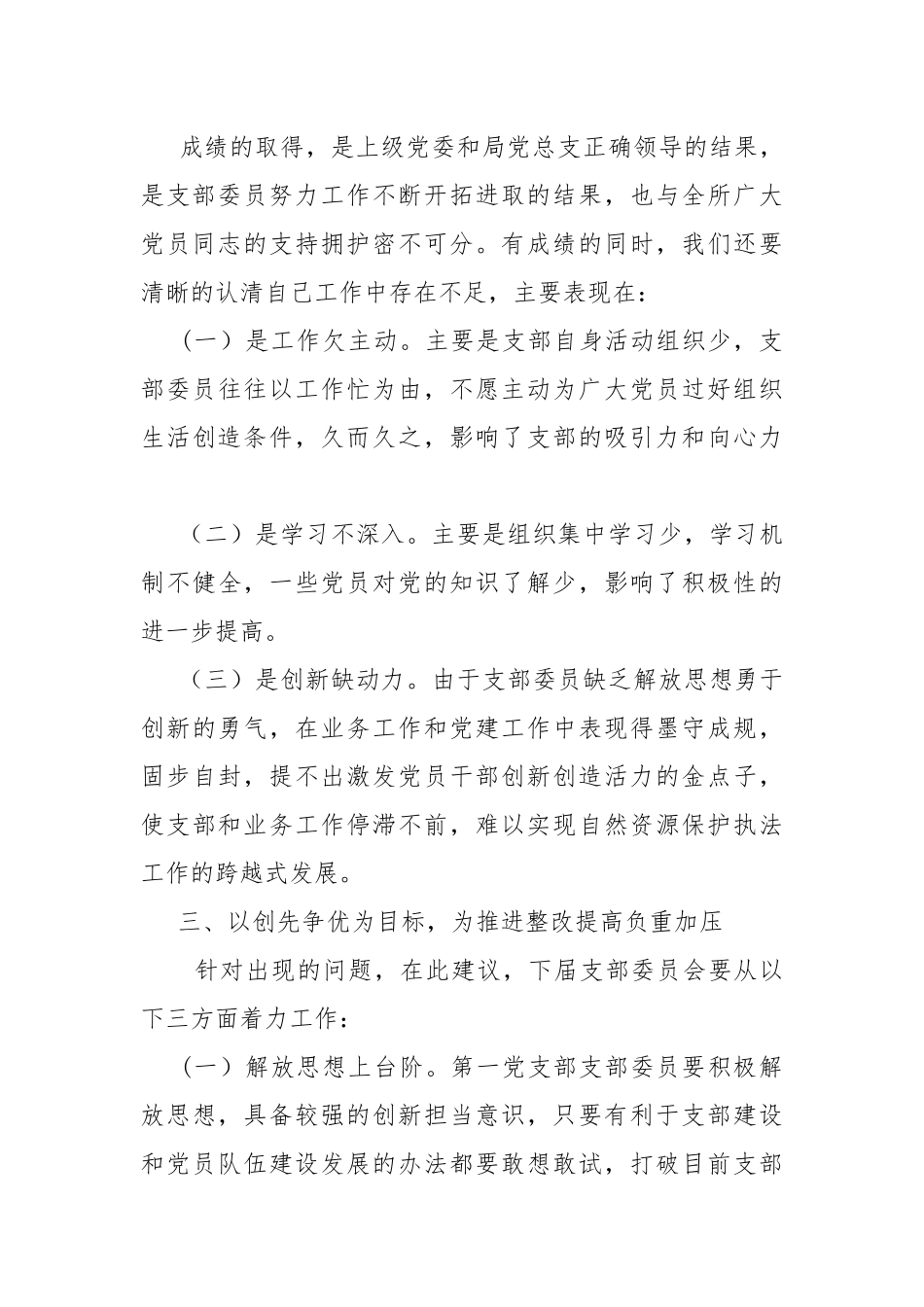 党支部改选工作报告.docx_第3页