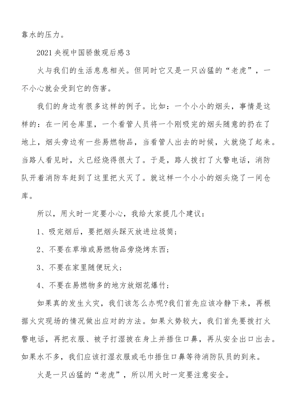 2021央视中国骄傲观后感10篇.docx_第3页