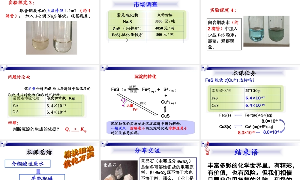 沉淀溶解平衡在工业生产中的应用.ppt