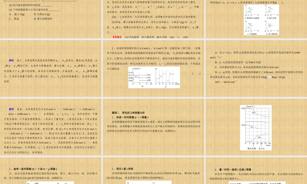 化学反应速率、化学平衡图像识图策略.pptx
