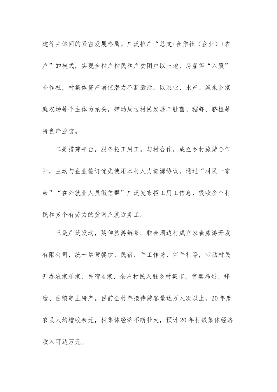 2021年乡镇村开展“乡村振兴”情况经验交流发言材料2篇.docx_第3页