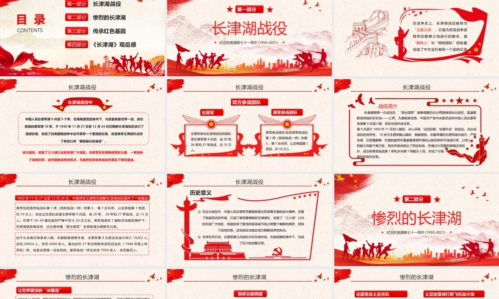 党课课件发扬长津湖战役精神红色主题课件 (2).pptx