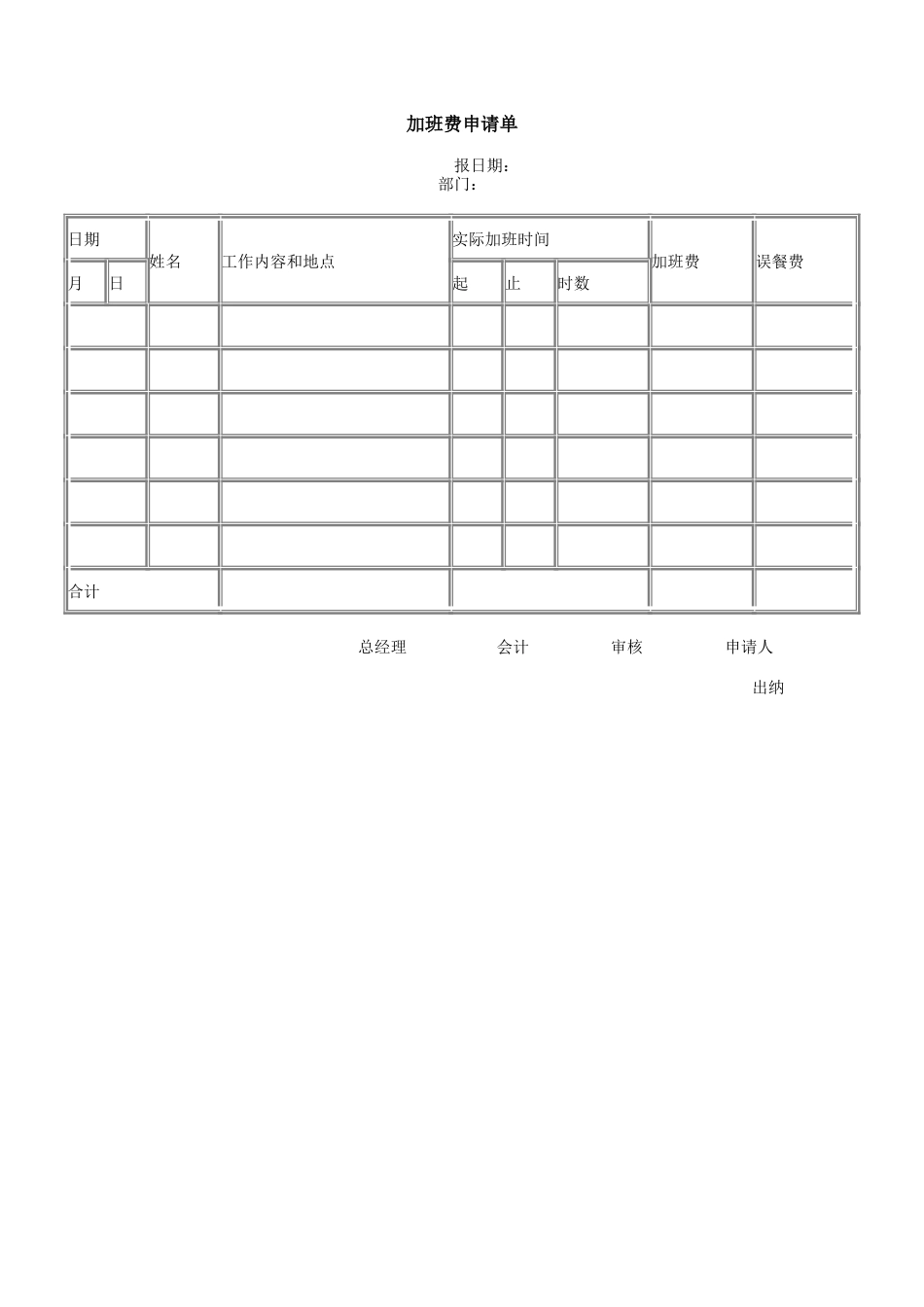 加班费申请单.doc_第1页