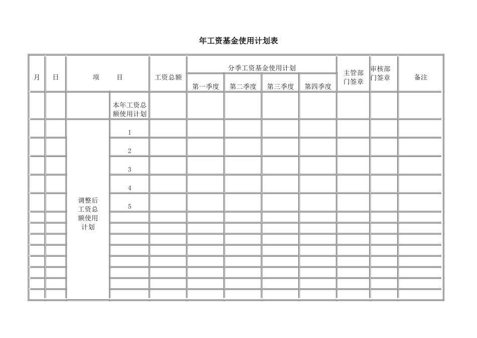 年工资基金使用计划表.doc_第1页