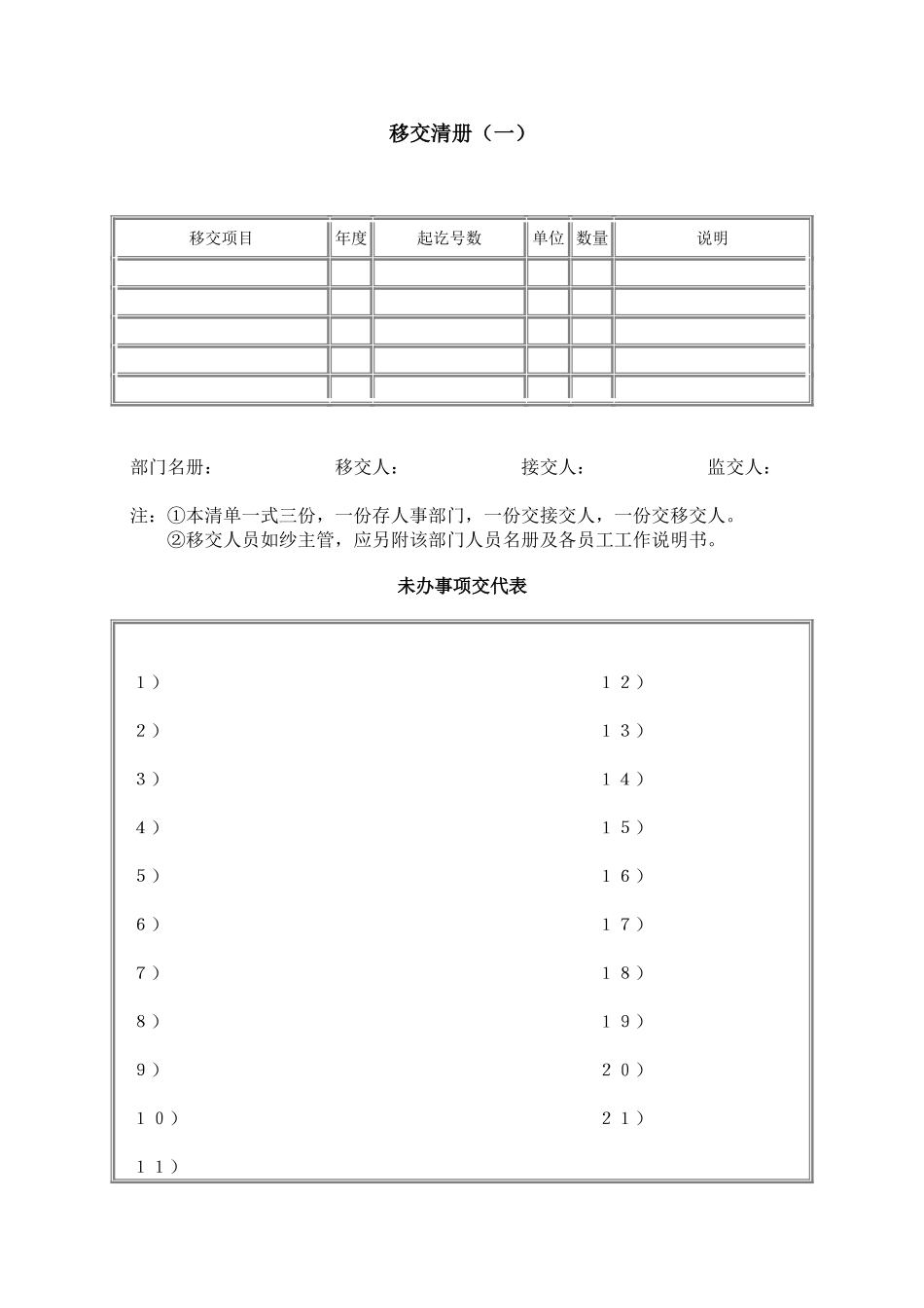 移交清册（一）.doc_第1页