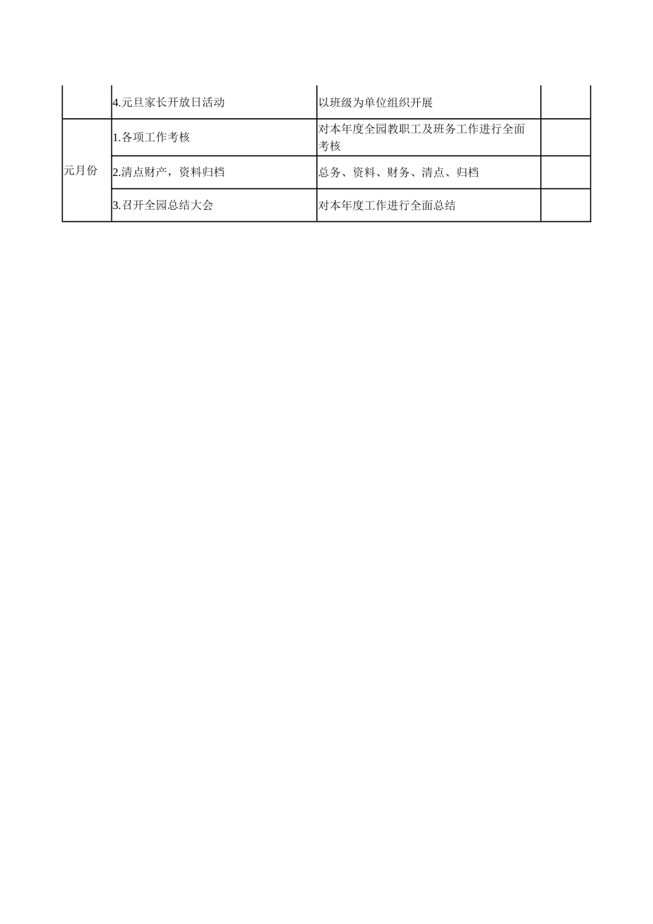 4.幼儿园月保教工作计划安排表.doc_第2页