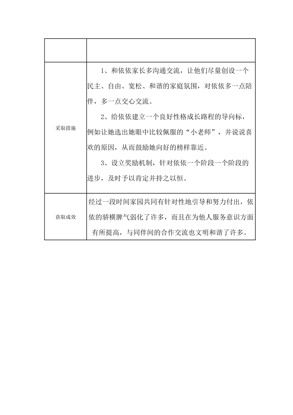 【二等奖 观察记录】大班 骄横任性的王XX.docx_第3页