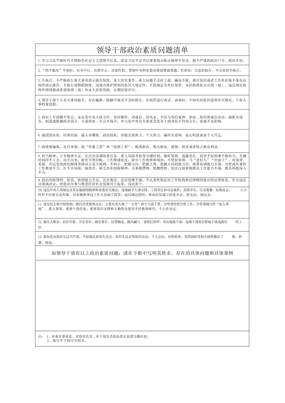 领导班子和领导干部政治素质考察测评表.docx_第3页