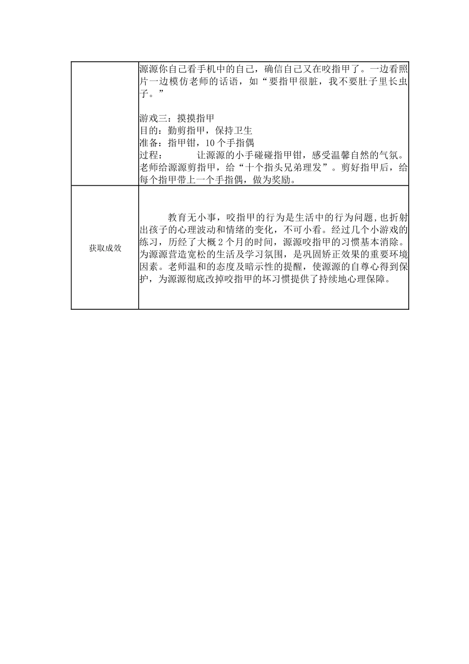 【二等奖观察记录】小班 《源源不咬指甲了》.docx_第2页