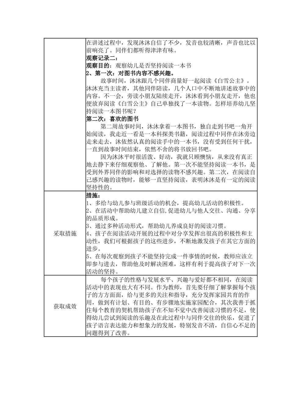 【一等奖观察记录】小班 学会分享的沐沐.docx_第2页