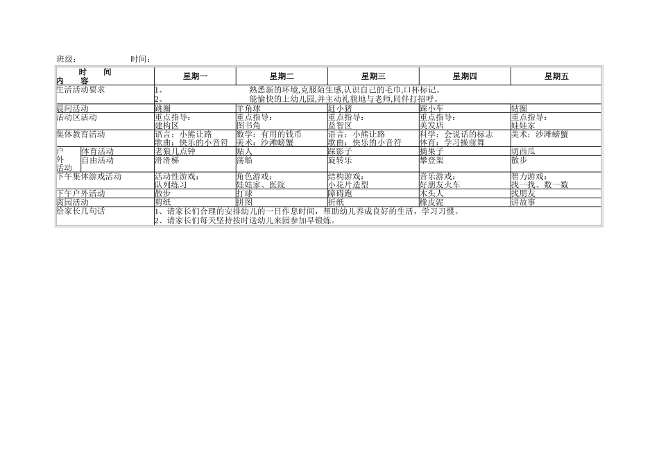 幼儿园12.周教学计划表 模板.doc_第2页