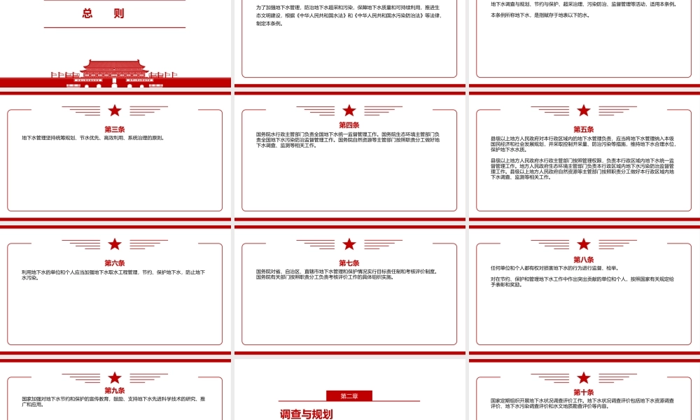 2021《地下水管理条例》全文学习材料PPT课件（带内容）.pptx