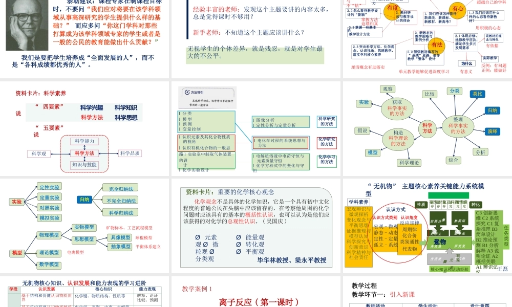 高中化学新教材教学策略与案例分析（2021年11月）.pptx