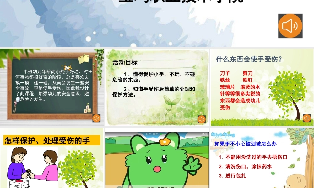 小班健康《我的手受伤了》微课件.pptx